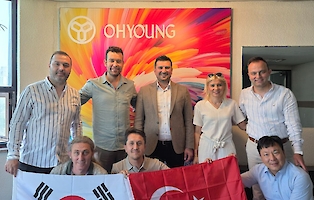 The Birkim sales and marketing team visited the Seoul headquarters and main factory of OHYOUNG Inc. and exchanged experiences and information